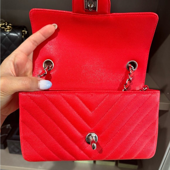 ❌SOLD❌CHANEL 17S Mini Rectangular Caviar Flap Bag - Picture 10 of 12